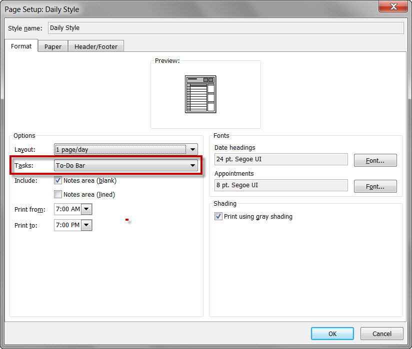 How To Print Your Outlook Calendar With The Myn Task List Michael Linenberger S Blog